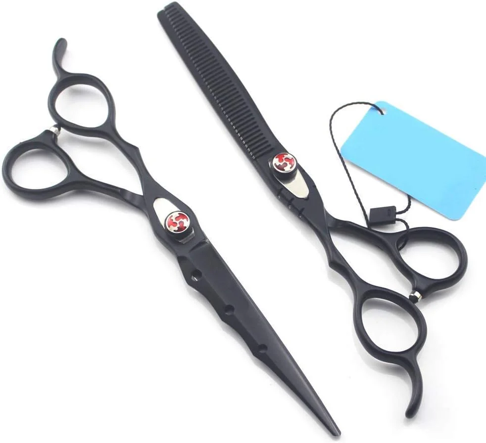 قیچی آرایشگری مو، ابزار حرفه ای پیرایش مو از جنس استیل ضد زنگ (دندانه دار 7 اینچ)، قیچی آرایشگری قیچی آرایشگری مو، ابزار حرفه ای پیرایش مو از جنس استیل ضد زنگ (دندانه دار 7 اینچ)، قیچی آرایشگری