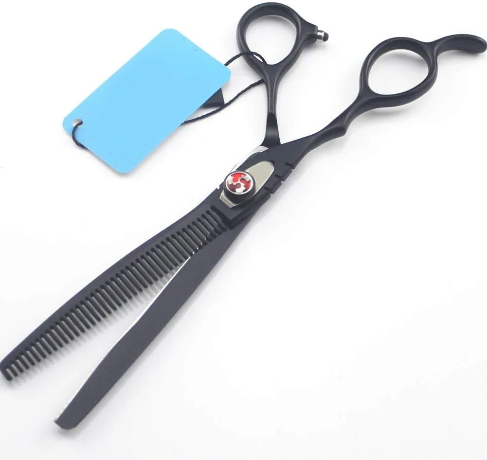 قیچی آرایشگری مو، ابزار حرفه ای پیرایش مو از جنس استیل ضد زنگ (دندانه دار 7 اینچ)، قیچی آرایشگری قیچی آرایشگری مو، ابزار حرفه ای پیرایش مو از جنس استیل ضد زنگ (دندانه دار 7 اینچ)، قیچی آرایشگری