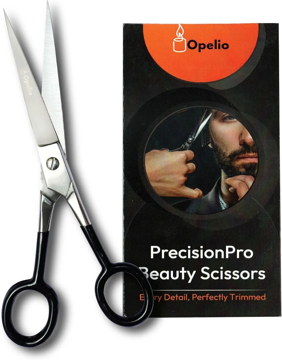 قیچی آرایشگری حرفه ای اپلیو، 6.5 اینچ، لبه تیغ استیل ضد زنگ - قیچی پیرایش سالن و منزل برای مردان، زنان، کودکان و بزرگسالان - آرایشگری، مشکی