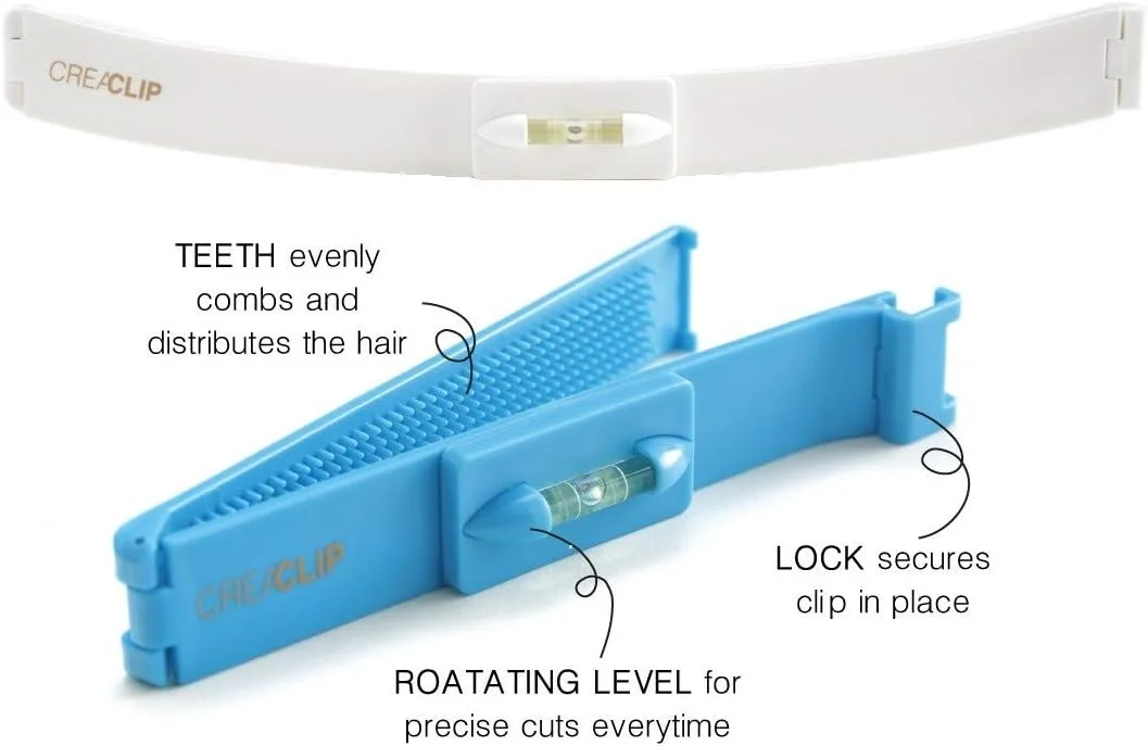 مجموعه اصلی CreaClip و قیچی - همانطور که در Shark Tank دیده شد - ابزار حرفه ای برای کوتاه کردن مو در خانه، کیت حالت دهی مو DIY برای لایه ها، چتری، مدل باب، مرتب کردن و از بین بردن موخوره، قیچی های حرفه ای آرایشگری