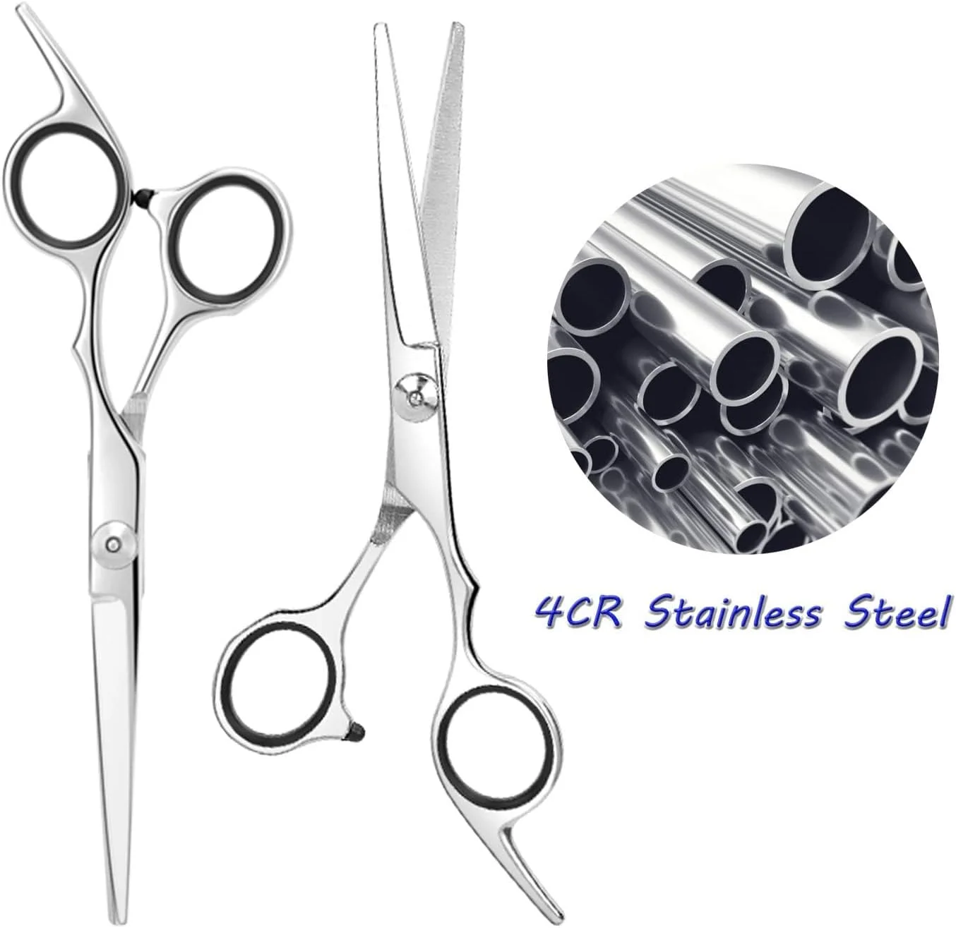 قیچی آرایشگری حرفه ای ESSOY (6.7 اینچ)، قیچی مو استیل ضد زنگ با پیچ تنظیم دقیق برای آرایشگاه خانگی، قیچی آرایشگری برای زنان، مردان و کودکان