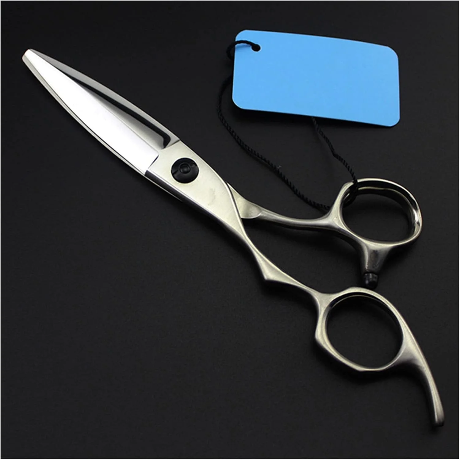 قیچی آرایشگری 6 اینچی مخصوص دست چپ، قیچی پیرایش یخ زده، مخصوص آرایشگران، قیچی اره ای، قیچی آرایشگری، قیچی آرایشگری کیت برش مو - برش