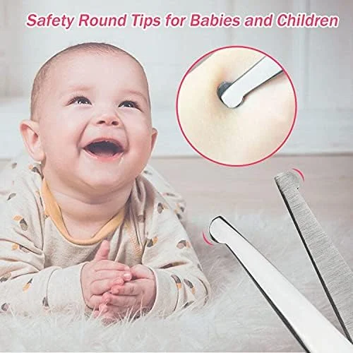 ست قیچی آرایشگری کودک LIGICKY (نوک گرد ایمن (صورتی)) - قیچی استیل ضد زنگ حرفه ای نوک گرد ایمن، قیچی پیتاژ و قیچی چتری برای کودکان/سالن/خانه