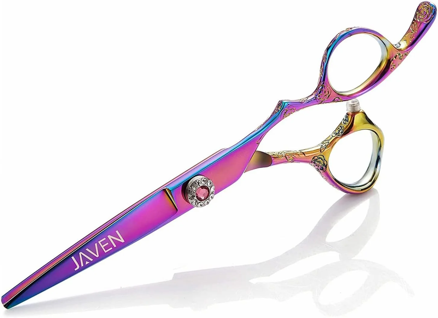 قیچی آرایشگری حرفه ای JAVENPROLIU، 6 اینچ، قیچی آرایشگری، قیچی اصلاح مو با تیغه های تیز، قیچی اصلاح مو برای مردان، زنان و کودکان، فولاد ضد زنگ ژاپنی 440c… (رنگین کمانی) قیچی آرایشگری حرفه ای JAVENPROLIU، 6 اینچ، قیچی آرایشگری، قیچی اصلاح مو با تیغه های تیز، قیچی اصلاح مو برای مردان، زنان و کودکان، فولاد ضد زنگ ژاپنی 440c… (رنگین کمانی)