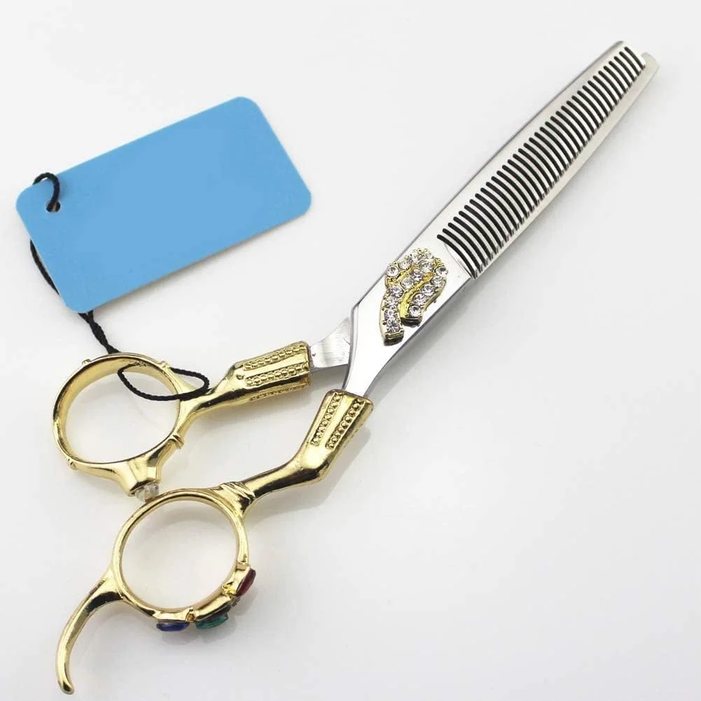 Hairdressing Scissors Double Sided Tooth Shear Hair Scissors Stylist Shears for Barber Shop Salon and Home,Use Barber Scissors Stainless Steel Salon (Size : Flatcut5.5inch) Hairdressing Scissors Double Sided Tooth Shear Hair Scissors Stylist Shears for Barber Shop Salon and Home,Use Barber Scissors Stainless Steel Salon (Size : Flatcut5.5inch)