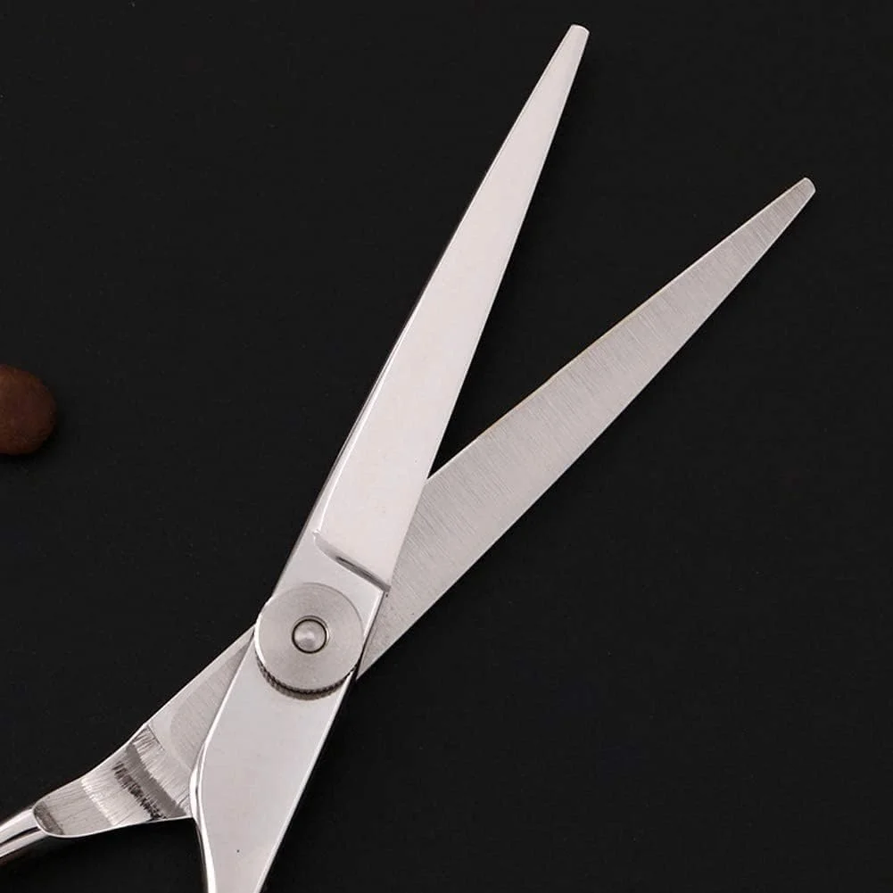 قیچی آرایشگری 6.0 اینچی، ست قیچی آرایشگری حرفه ای با قیچی های تیز آرایشگری و قیچی های کم حجم کننده مو برای آرایشگاه، سالن یا استفاده خانگی، برش تخت