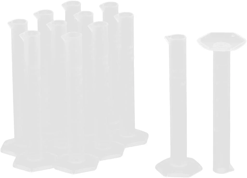 استوانه مدرج پلاستیکی آزمایشگاهی Aexit برای اندازه گیری حجم مایعات 10 میلی لیتر، 12 عدد استوانه مدرج پلاستیکی آزمایشگاهی Aexit برای اندازه گیری حجم مایعات 10 میلی لیتر، 12 عدد