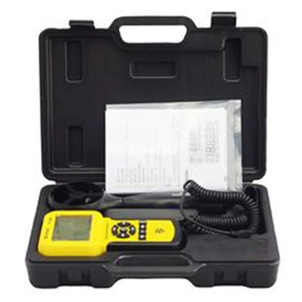 بادسنج دیجیتال ABHJKLM با سنسور سرعت باد 0.3 تا 45 متر بر ثانیه، ابزار اندازه گیری حجم هوا، ثبت داده و تستر دستی