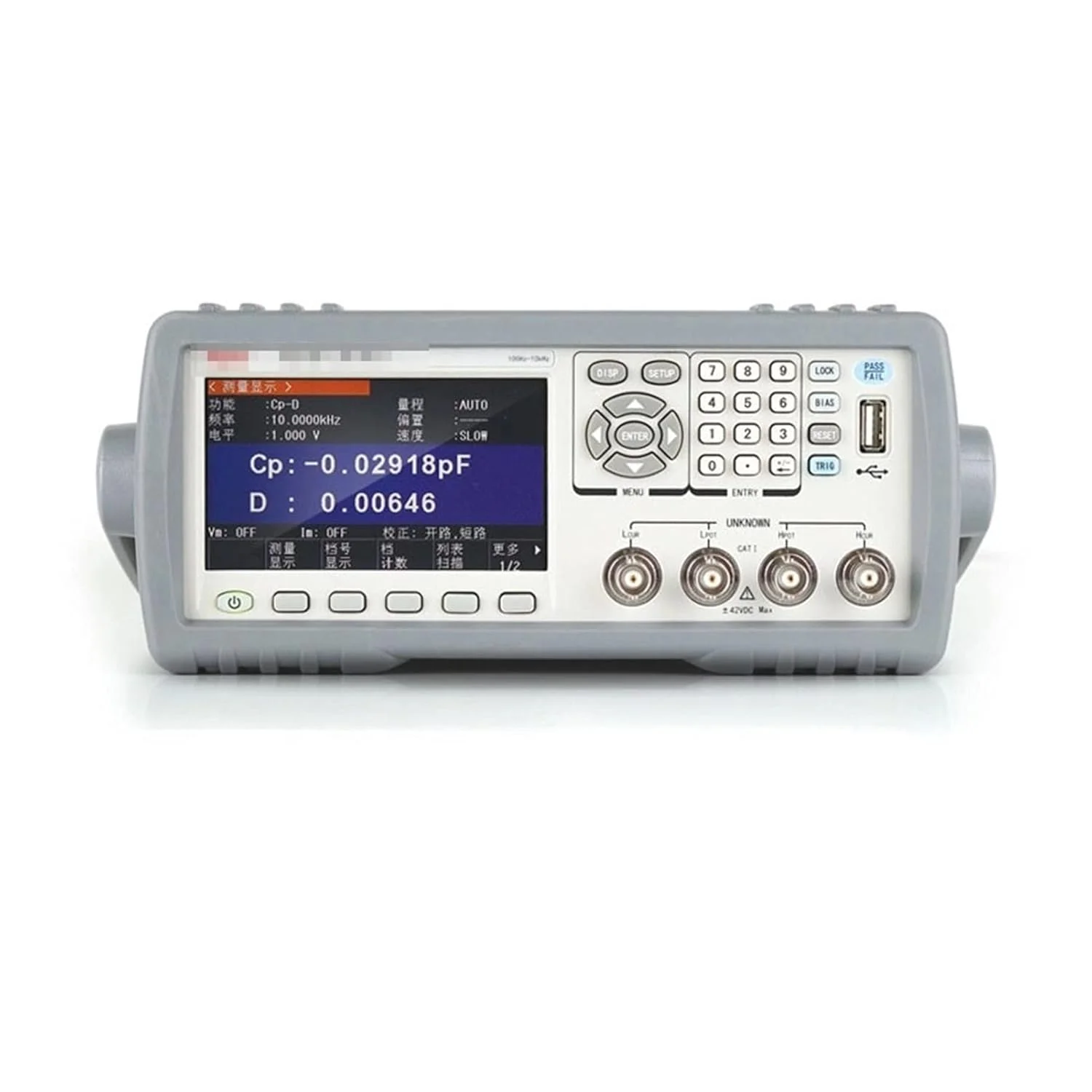 تستر مقاومت عایق TH2810D اندازه گیری ظرفیت خازنی، اندوکتانس و مقاومت پل دیجیتال LCR ابزار اندازه گیری قطعات فرکانس پایین 10 کیلوهرتز اندازه گیری ظرفیت خازنی، مقاومت و اندوکتانس