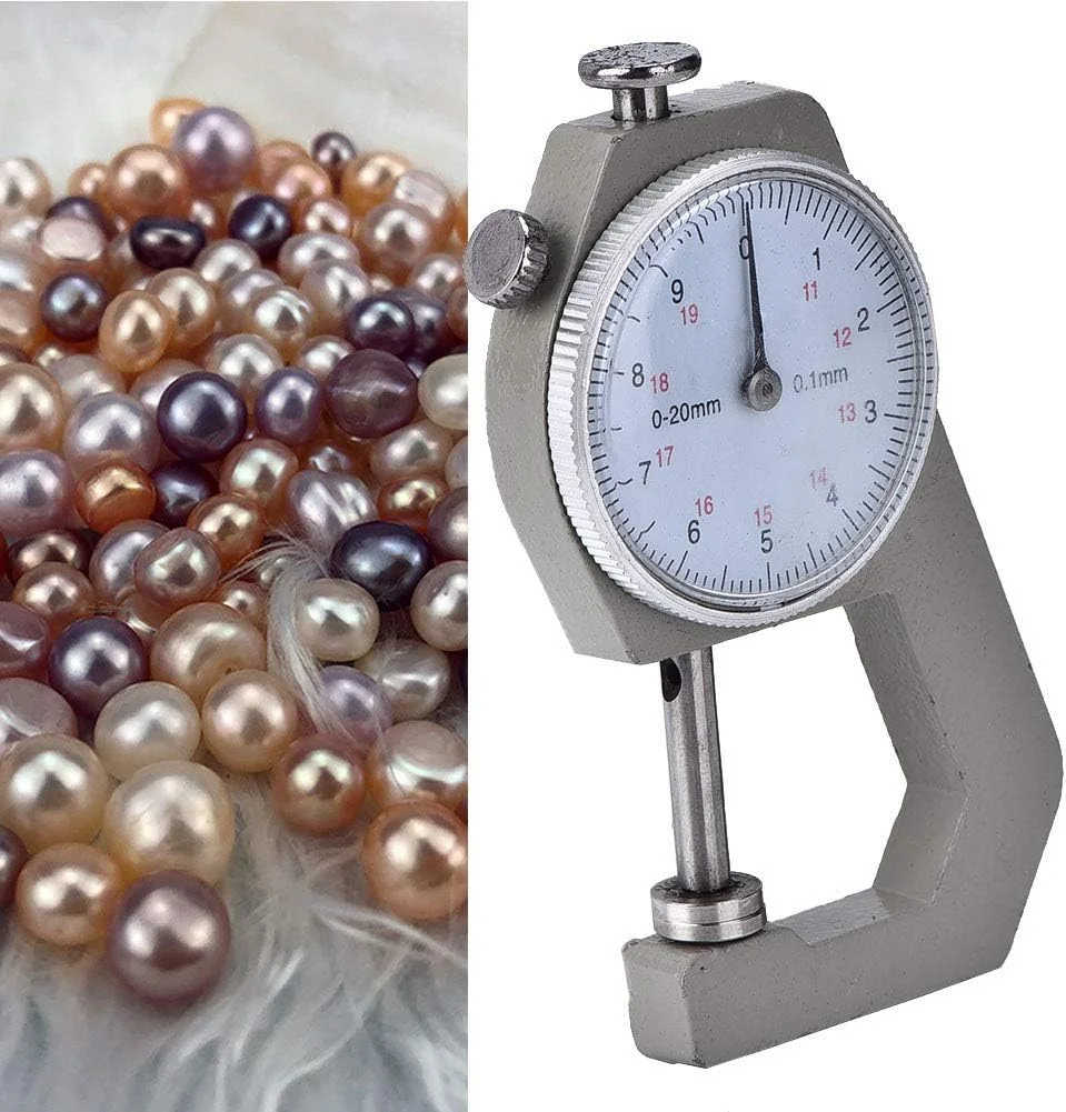 گیج ضخامت جواهرات، کولیس گیج ابزار اندازه گیری جواهرات، قطر مروارید 20 میلی متری 0YAUNIE گیج ضخامت جواهرات، کولیس گیج ابزار اندازه گیری جواهرات، قطر مروارید 20 میلی متری 0YAUNIE