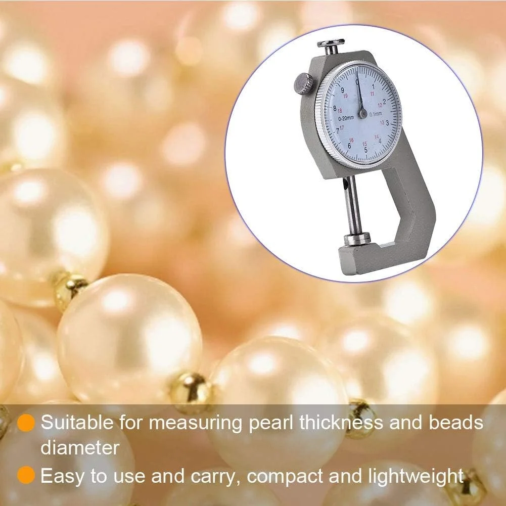 گیج ضخامت جواهرات، کولیس گیج ابزار اندازه گیری جواهرات، قطر مروارید 20 میلی متری 0YAUNIE گیج ضخامت جواهرات، کولیس گیج ابزار اندازه گیری جواهرات، قطر مروارید 20 میلی متری 0YAUNIE