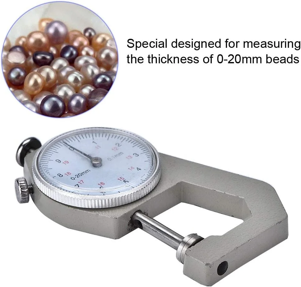 گیج ضخامت جواهرات، کولیس گیج ابزار اندازه گیری جواهرات، قطر مروارید 20 میلی متری 0YAUNIE گیج ضخامت جواهرات، کولیس گیج ابزار اندازه گیری جواهرات، قطر مروارید 20 میلی متری 0YAUNIE