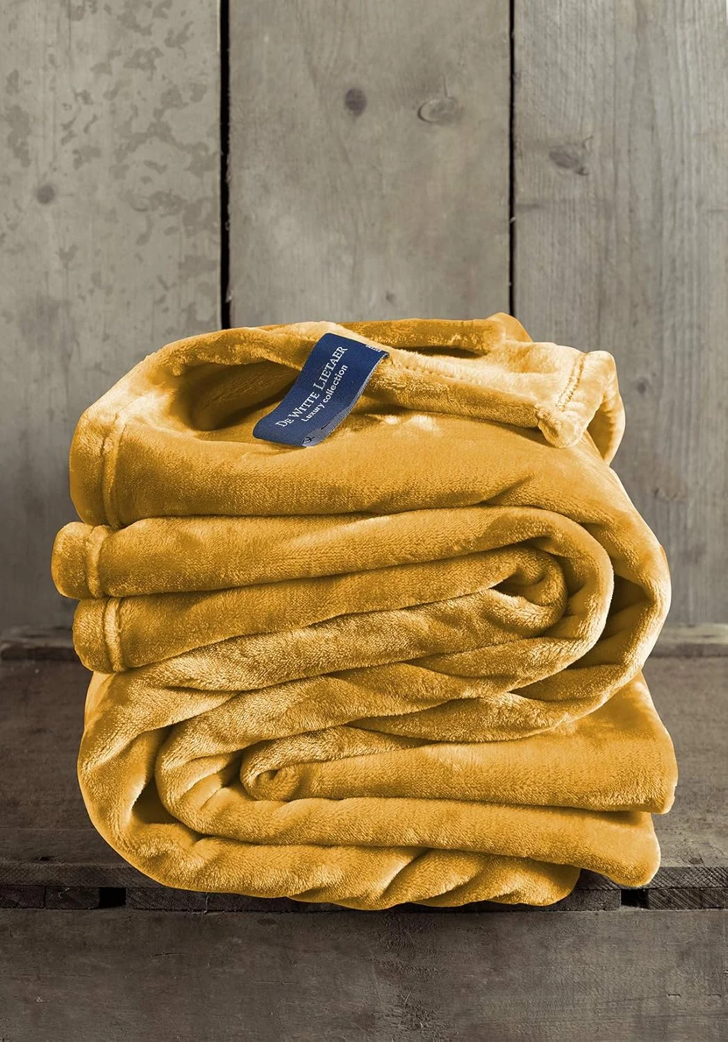 پتوی پلی استر فوق العاده نرم و دنج De Witte Lietaer، ۱۵۰ × ۲۰۰ سانتی متر، زرد