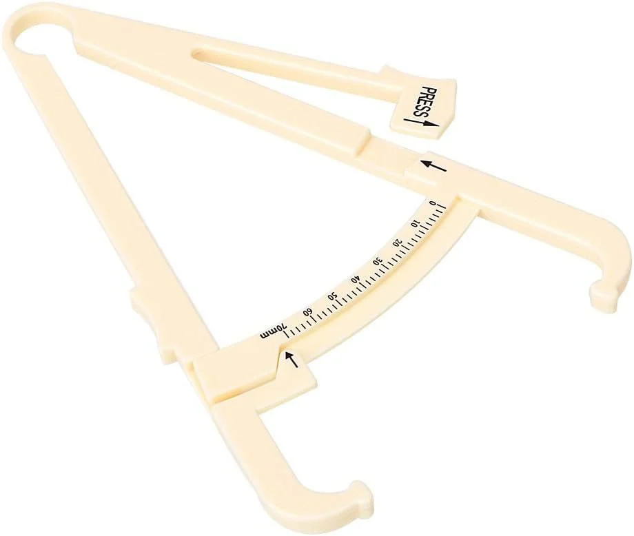 کولیس تاشو CROKAI، کولیس 0-70 میلی متر، ابزار تجزیه و تحلیل، لوازم جانبی تناسب اندام، ابزار اندازه گیری شخصی، تستر چربی بدن پلاستیکی، تستر چربی بدن، چربی