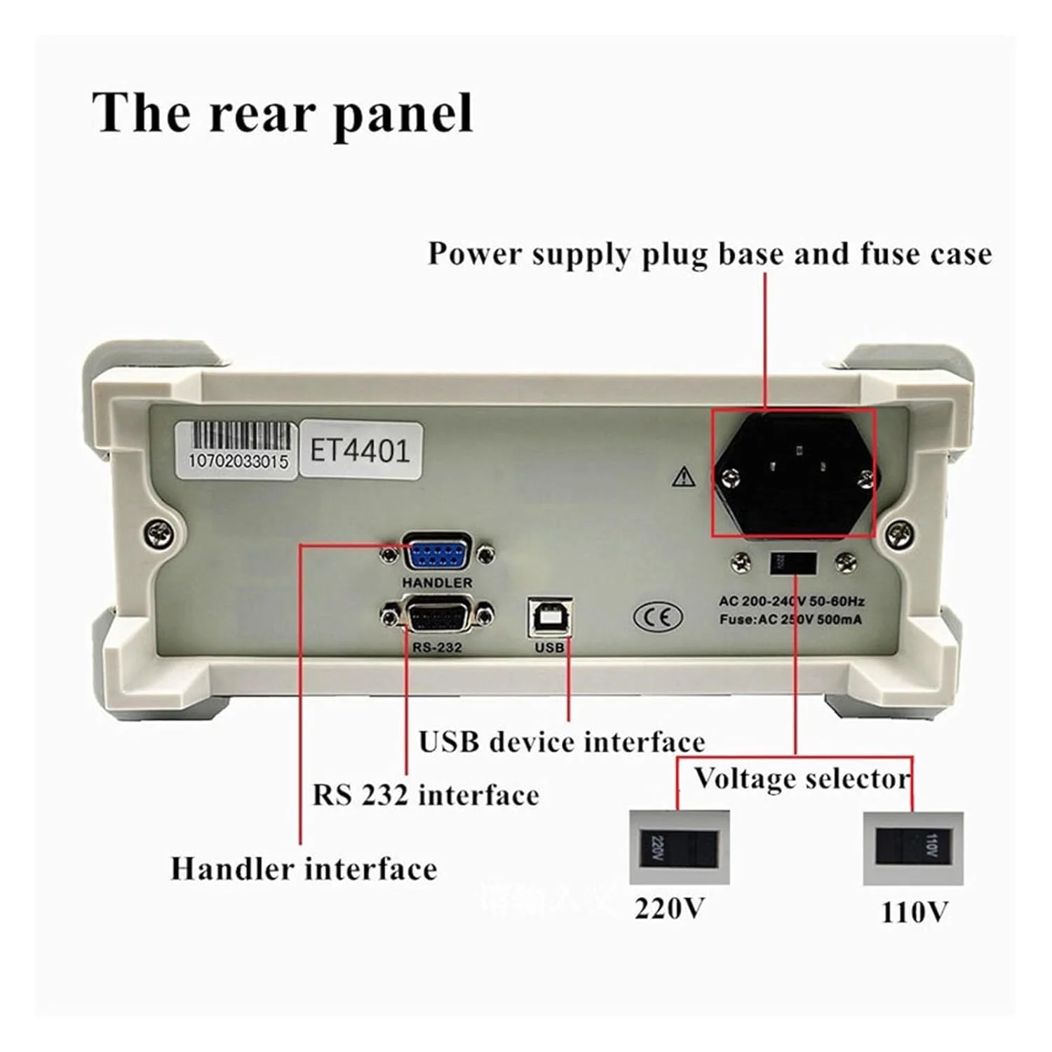 پل دیجیتال رومیزی LCR، ابزار اندازه گیری ظرفیت خازنی، مقاومت و امپدانس ET4401 ET4402 ET4410 (SC 100KHz-ET4410)