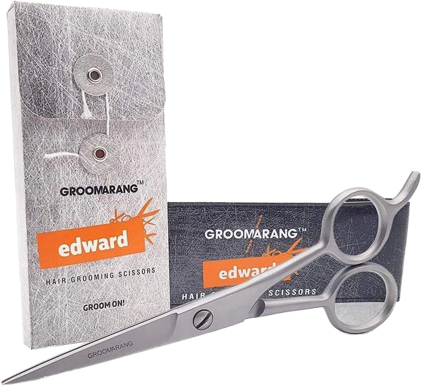 قیچی آرایشگری Groomarang مدل Edward - قیچی حرفه ای برای اصلاح مو و ریش، پیرایش و آراستگی - ساخته شده از فولاد ضد زنگ آلمانی قیچی آرایشگری Groomarang مدل Edward - قیچی حرفه ای برای اصلاح مو و ریش، پیرایش و آراستگی - ساخته شده از فولاد ضد زنگ آلمانی