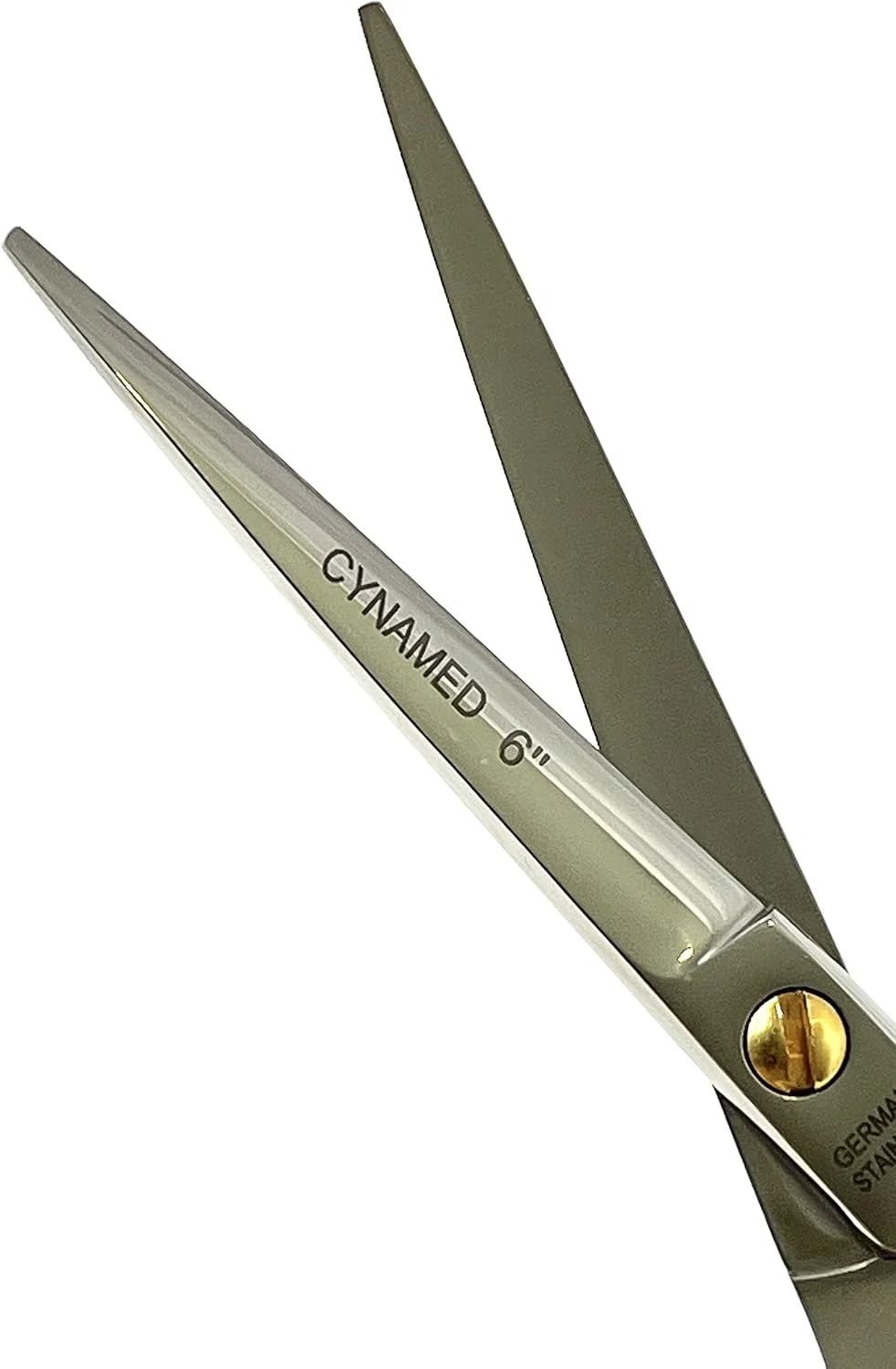 قیچی آرایشگری حرفه ای آلمانی جدید با پرداخت پولیشی، سایز 6 اینچ CYNAMED، مشکی قیچی آرایشگری حرفه ای آلمانی جدید با پرداخت پولیشی، سایز 6 اینچ CYNAMED، مشکی