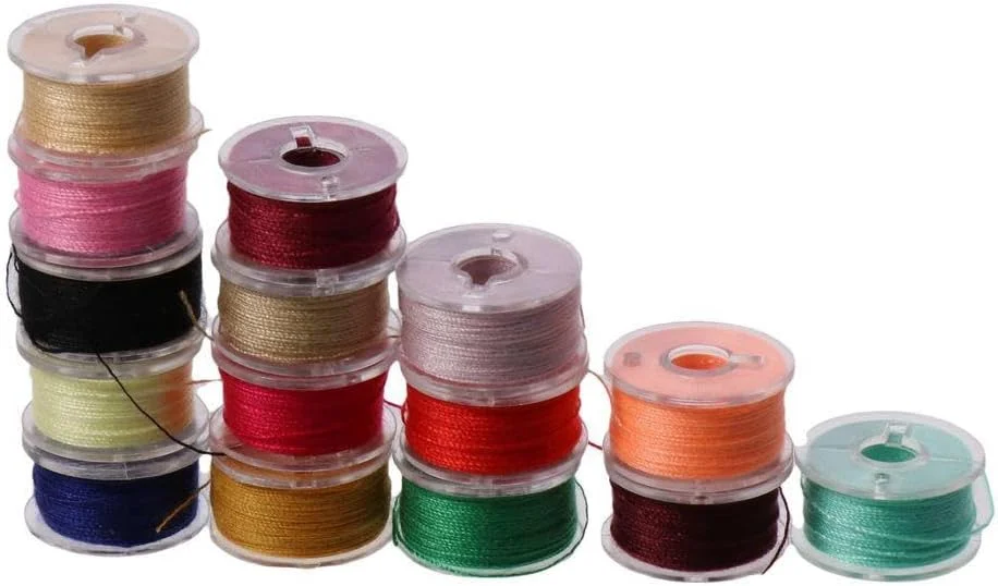 25 عدد ماسوره از پیش پر شده کلاس 15 (SA156) با رنگ های متنوع و نخ 60WT به همراه جعبه پلاستیکی شفاف برای نگهداری نخ گلدوزی و خیاطی 25 عدد ماسوره از پیش پر شده کلاس 15 (SA156) با رنگ های متنوع و نخ 60WT به همراه جعبه پلاستیکی شفاف برای نگهداری نخ گلدوزی و خیاطی