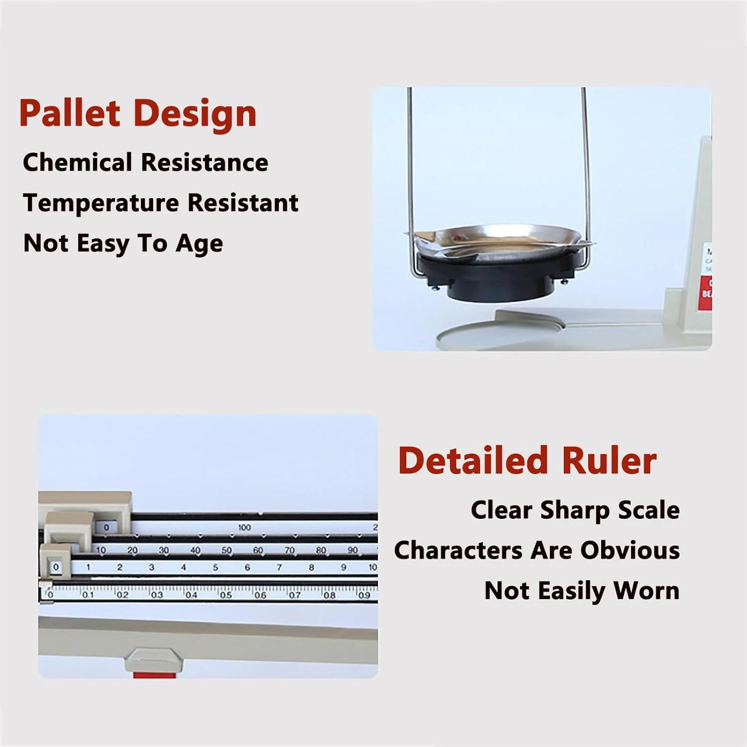 ترازوی مکانیکی آزمایشگاهی، مجموعه وزنه تحلیلی آزمایشگاهی 311 گرم/0.01 گرم با مهره تعادل، مقیاس واضح و حفظ تعادل، دقت بالا و بدون خطا، برای تحقیقات علمی