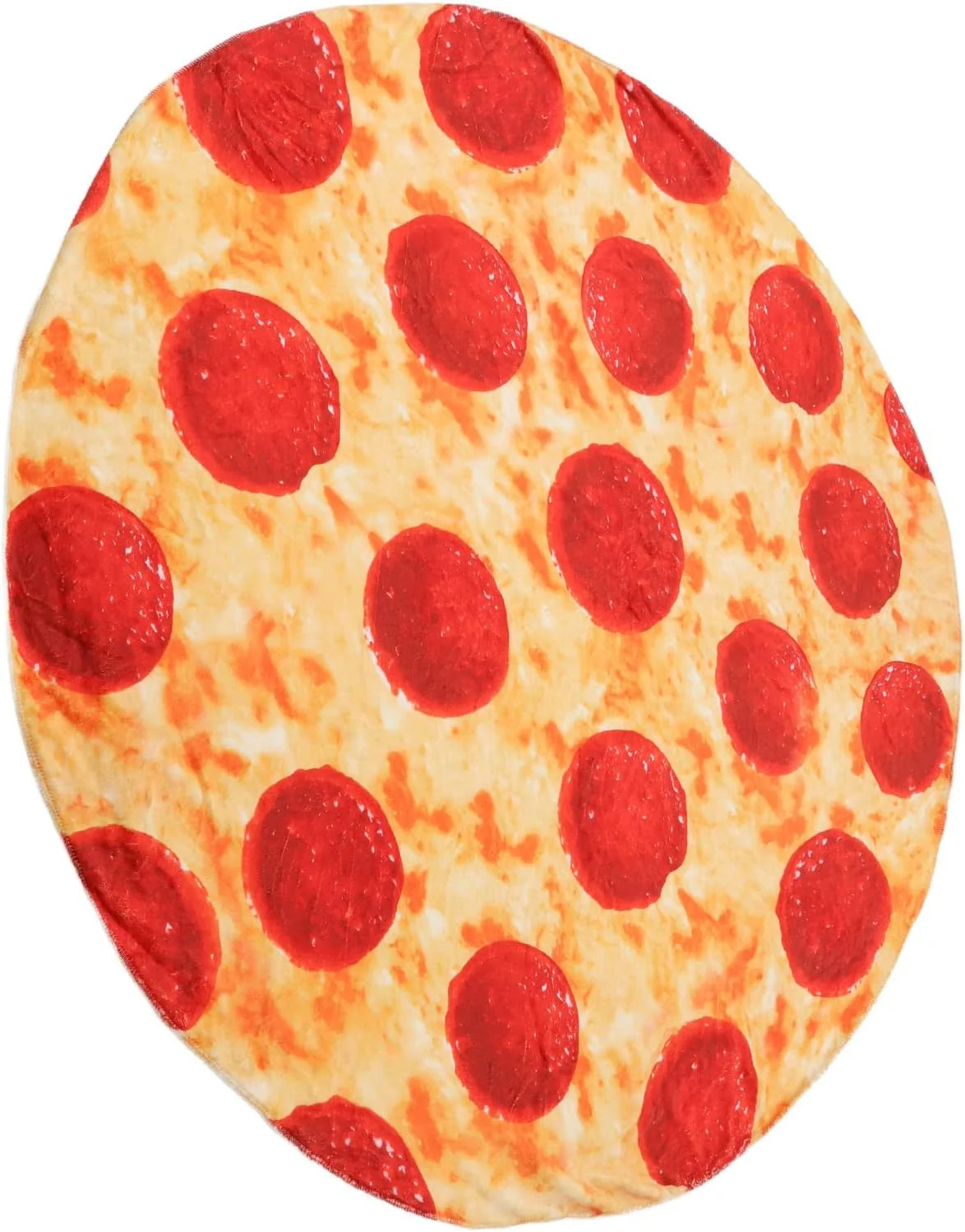 پتوی پیتزایی نرم و لطیف، گرم و راحت برای مبل، تخت و پیک نیک پتوی پیتزایی نرم و لطیف، گرم و راحت برای مبل، تخت و پیک نیک