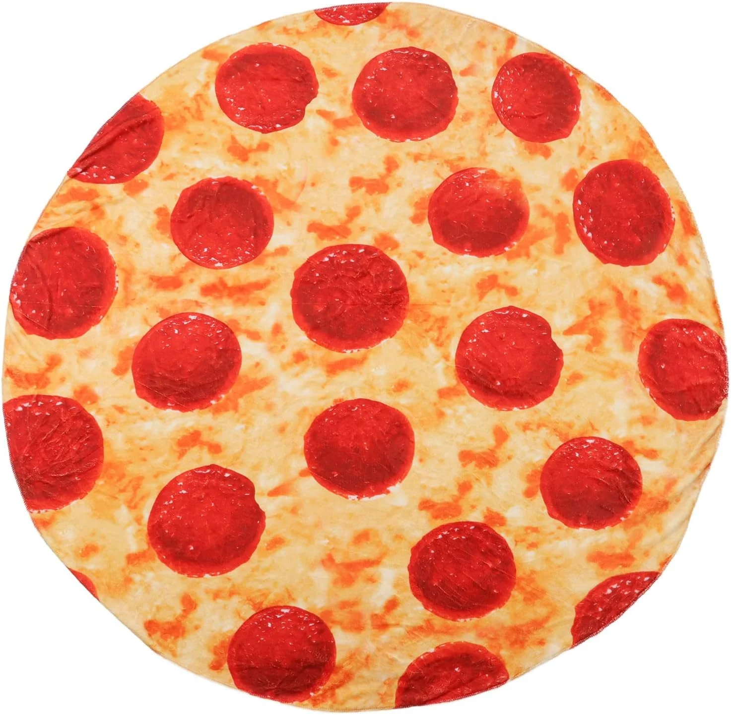 پتوی پیتزایی نرم و لطیف، گرم و راحت برای مبل، تخت و پیک نیک پتوی پیتزایی نرم و لطیف، گرم و راحت برای مبل، تخت و پیک نیک