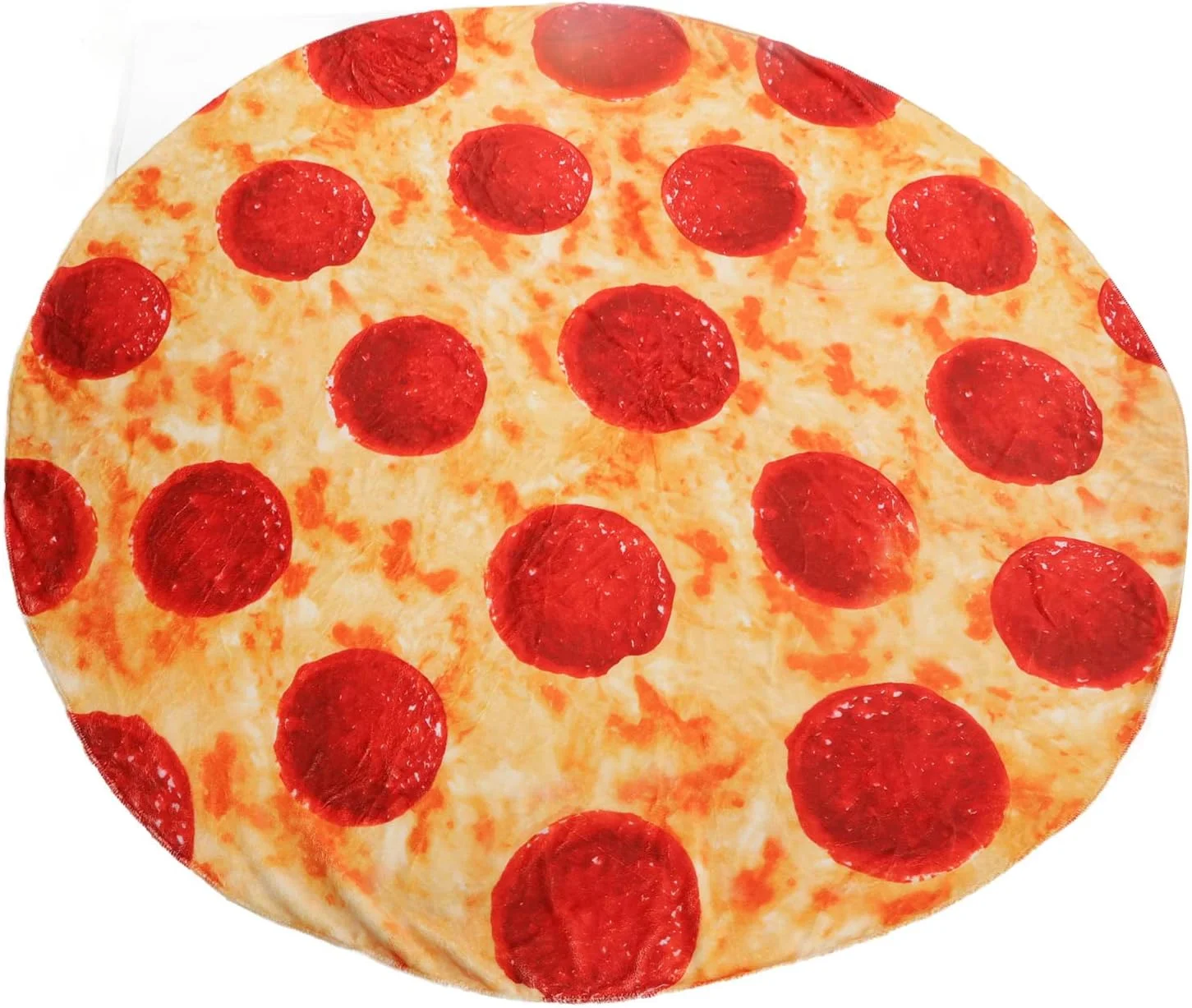 پتوی پیتزایی نرم و لطیف، گرم و راحت برای مبل، تخت و پیک نیک پتوی پیتزایی نرم و لطیف، گرم و راحت برای مبل، تخت و پیک نیک