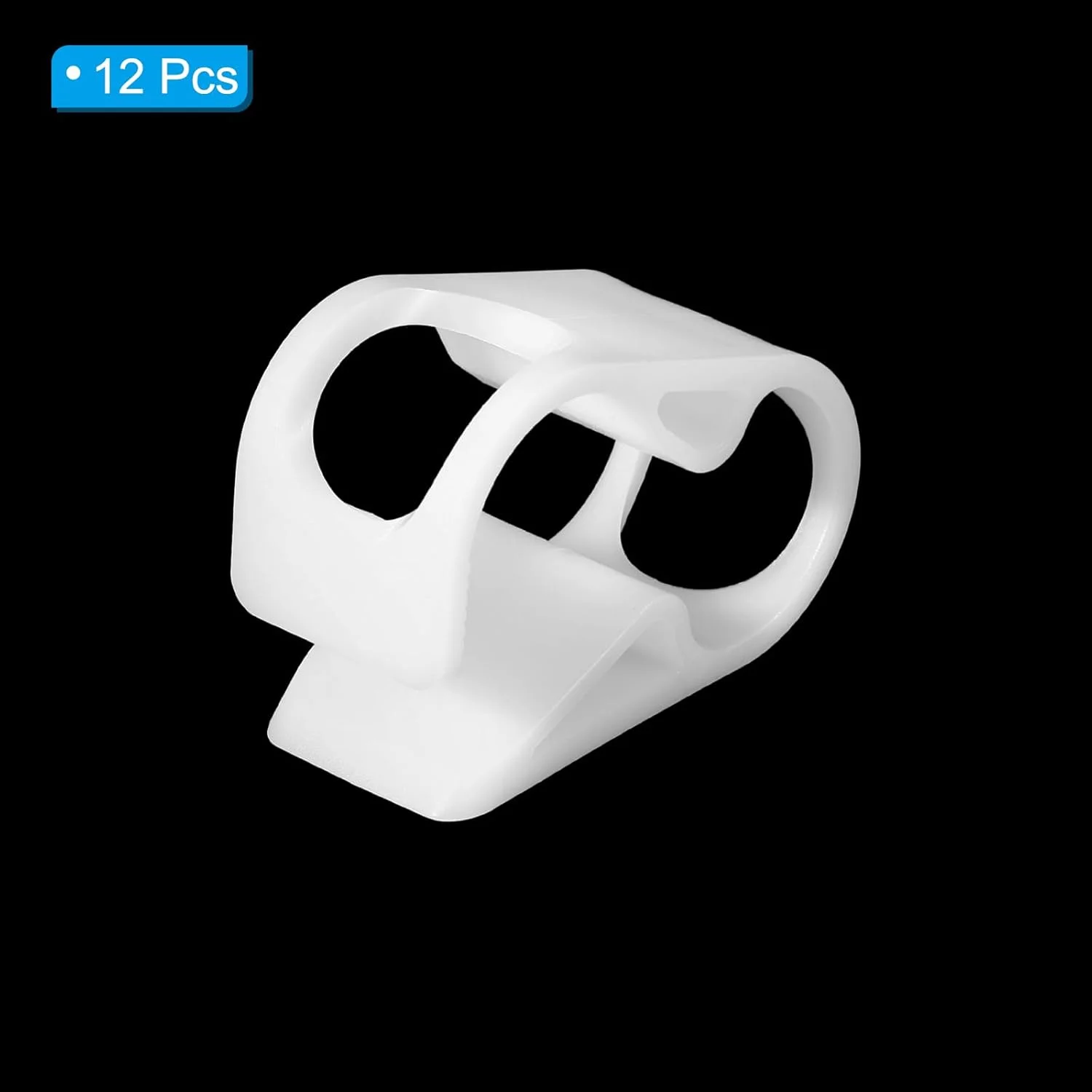 گیره لوله پلاستیکی PATIKIL، بسته 12 عددی، مناسب لوله‌های با قطر خارجی 10 تا 16 میلی‌متر، گیره شلنگ با قابلیت تنظیم دقیق کنترل جریان برای شیرهای انقباضی آزمایشگاهی، سفید