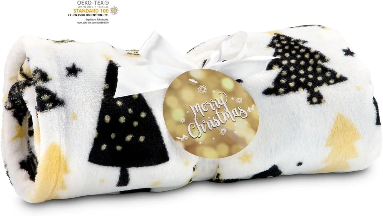 پتوی نرم و لطیف Römer Wellness، جنس 100% پلی استر، پشم فلانل، طلایی، 30 x 17 x 10 سانتی متر