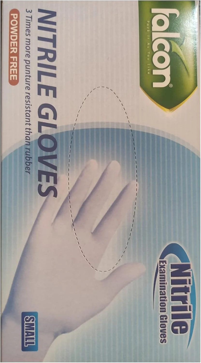 دستکش نیتریل فالکون - آبی بدون پودر (کوچک) - 100 عدد