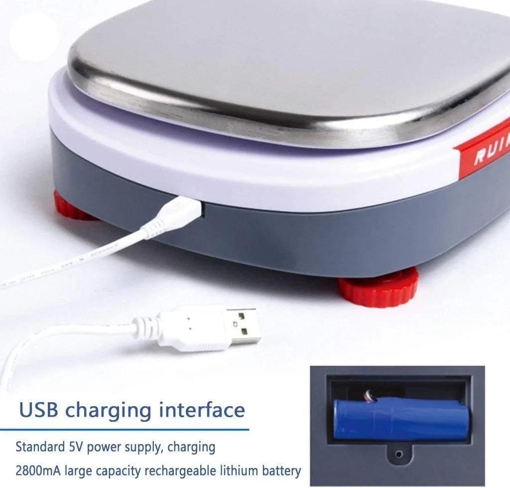 ترازوی آزمایشگاهی دیجیتال الکترونیکی دقیق، ابزار علمی تحلیلی الکترونیکی آزمایشگاهی برای داروخانه، مدرسه و فروشگاه آشپزخانه