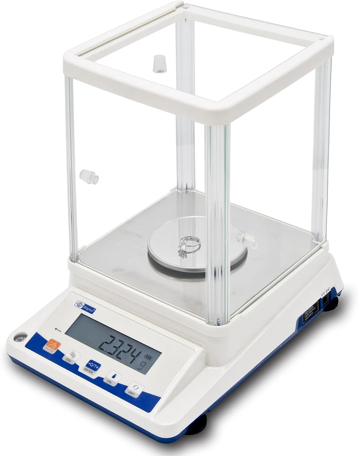 ترازوی تحلیلی الکترونیکی CROKAI، ترازوی دقیق 300 گرمی با دقت 0.001 گرم، نمایشگر LCD بزرگ دیجیتال با دقت بالا، ابزار آزمایشگاهی علمی با محافظ باد