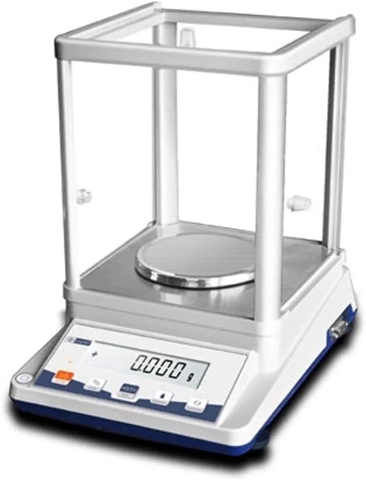 ترازوی تحلیلی الکترونیکی CROKAI، ترازوی دقیق 300 گرمی با دقت 0.001 گرم، نمایشگر LCD بزرگ دیجیتال با دقت بالا، ابزار آزمایشگاهی علمی با محافظ باد