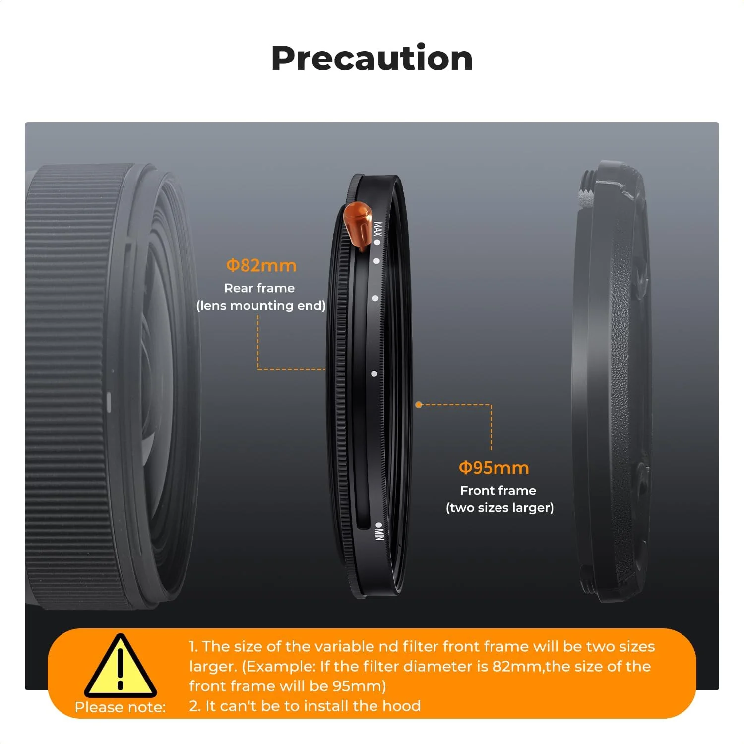 فیلتر ND CPL متغیر 95 میلیمتری K&F CONCEPT، فیلتر پلاریزه 2 در 1 ND2-32، فیلتر پلاریزه دایرهای، فیلتر کاهنده نور، MRC ND2 تا ND32 بدون مشکل Spox X (سری Nano-X) فیلتر ND CPL متغیر 95 میلیمتری K&F CONCEPT، فیلتر پلاریزه 2 در 1 ND2-32، فیلتر پلاریزه دایرهای، فیلتر کاهنده نور، MRC ND2 تا ND32 بدون مشکل Spox X (سری Nano-X)