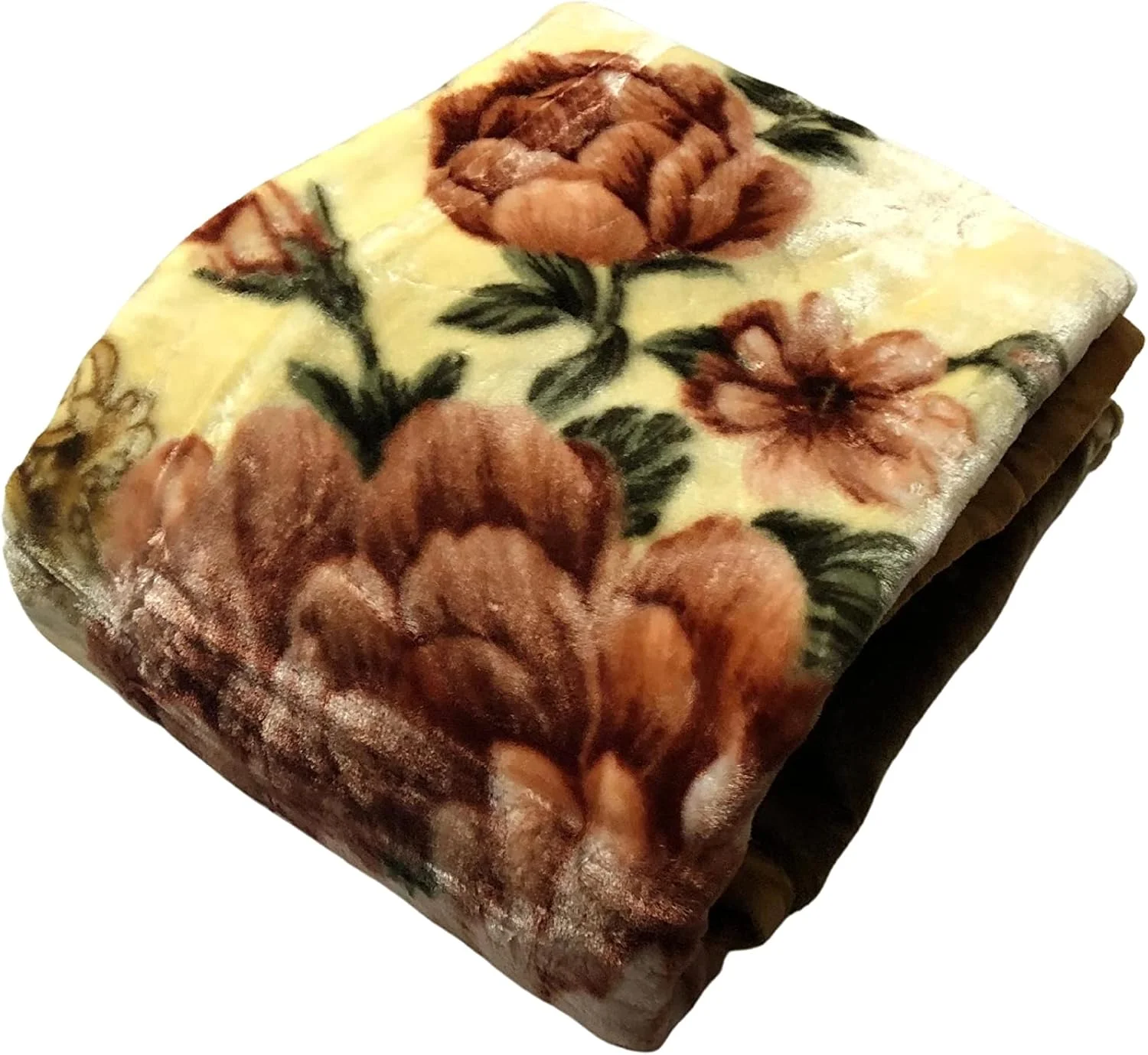 پتوی یک نفره اندرو سیگنیچر دو لایه دو رو (طلایی، پلی استر)