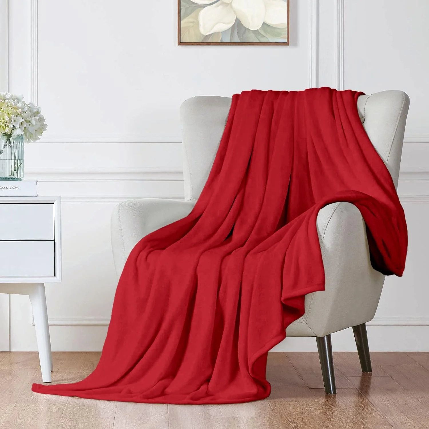 پتوی میکروفلانل نرم و راحت Sleep Well - 240GSM، یک نفره 160x220 سانتی متر - قرمز