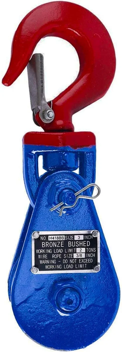 قرقره طناب FreeTec با ظرفیت 2 تن، قرقره وینچ با قلاب برای وینچ