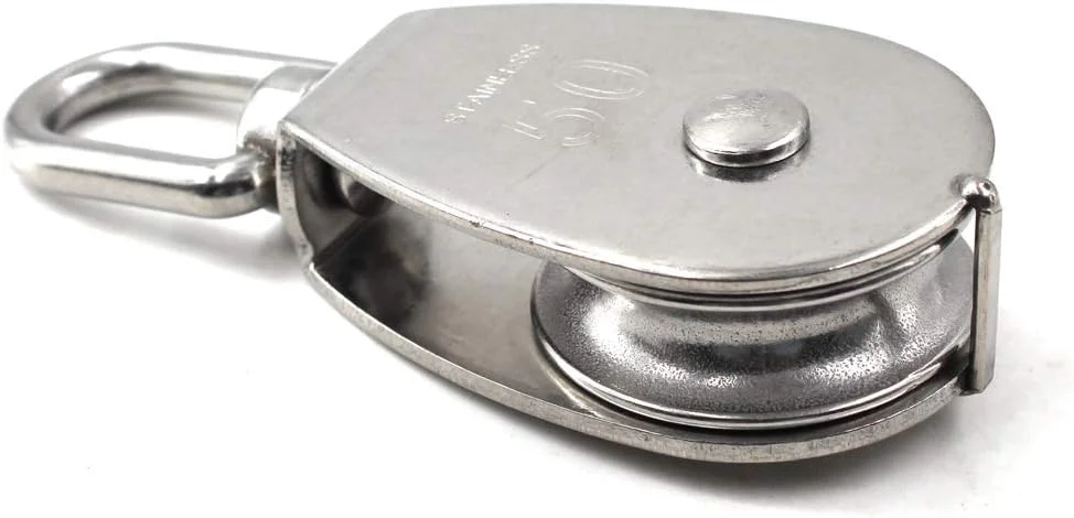 Flomore M50 Single Pulley 305 Stainless Steel Pulley Pulley 1 Piece (Load: 400 kg)