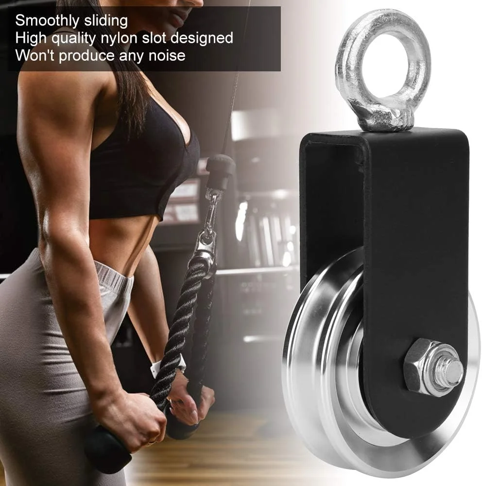 قرقره براکت تجهیزات تناسب اندام، قرقره آلومینیومی مقاوم در برابر زنگ زدگی، سایش و خوردگی برای کار در فضای باز