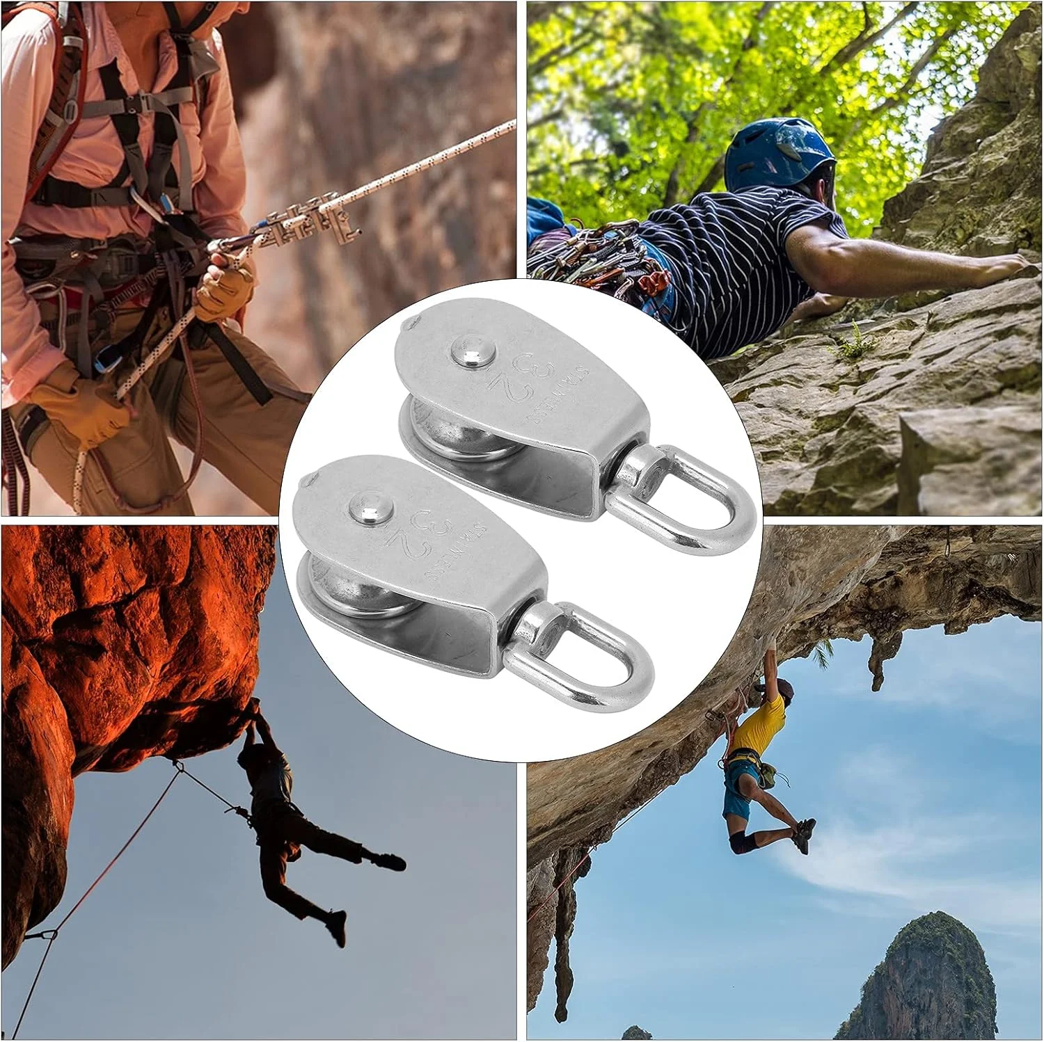 FEIP قرقره تکی، چرخ بکسل سیم با عملیات ضد ضربه و ضد زنگ با 2 قرقره تکی برای انتقال یا کشیدن کار