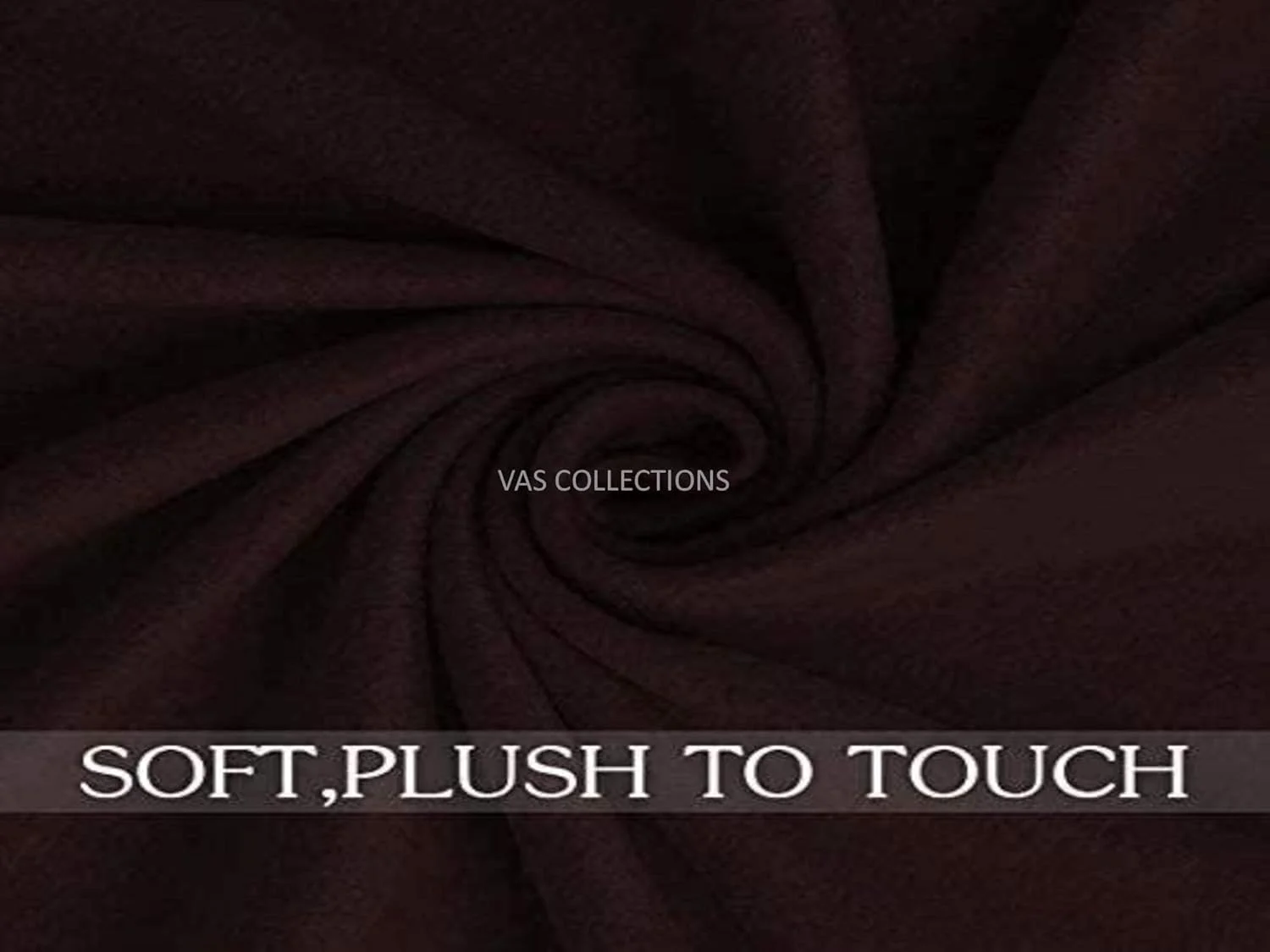 پتو دو نفره پلار فلیس سبک وزن VAS COLLECTIONS با تراکم 300، مناسب تمام فصول، طرح ساده (230 x 230 سانتی متر، قهوه ای)