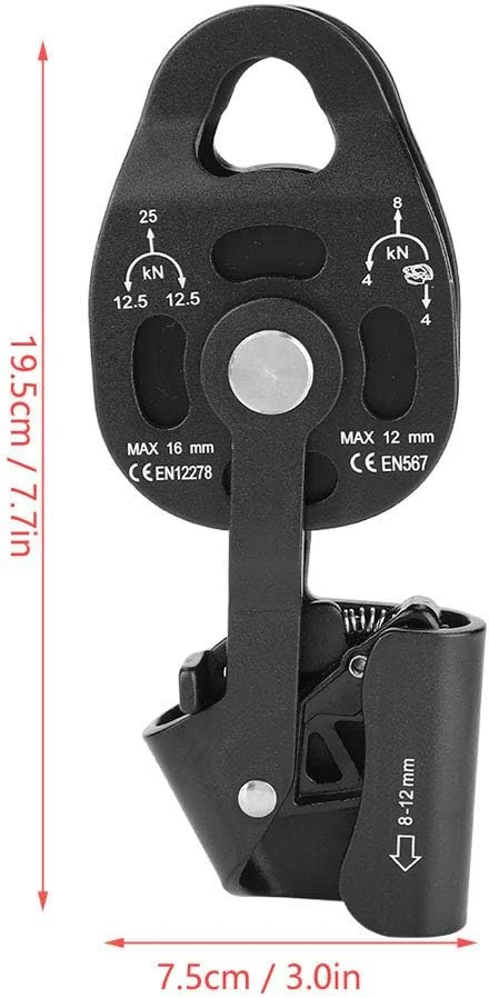 GZDpwgn Pulley Wheel,Magnalium Alloy Heavy Duty Single Swivel Pulley 25KN Rope Pulley for Mountaineering Hoisting Rescue GZDpwgn Pulley Wheel,Magnalium Alloy Heavy Duty Single Swivel Pulley 25KN Rope Pulley for Mountaineering Hoisting Rescue