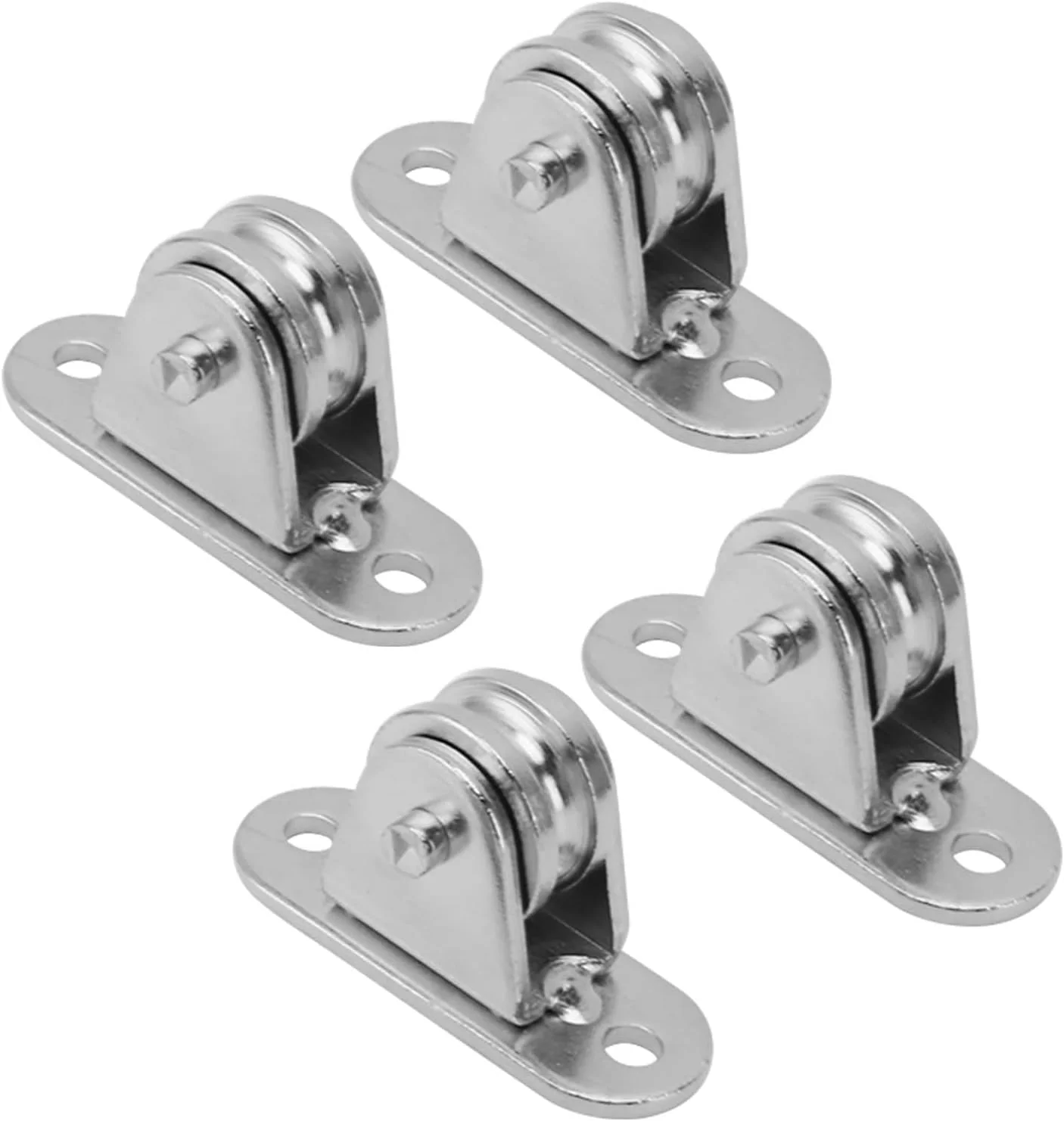 غلطک قرقره کوچک ممتاز Fdit - بدون زحمت - مناسب برای درب های کرکره ای برقی، جنس استیل ضد زنگ (4 عدد)