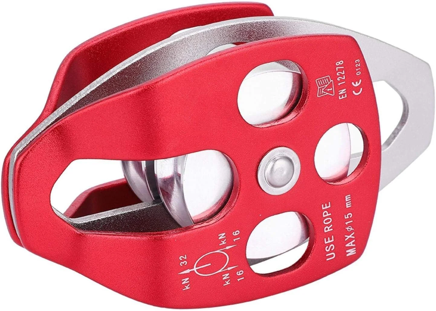 قرقره صعود FEIP، قرقره تک چرخشی ضد لغزش با قدرت کشش 32KN برای فضای باز