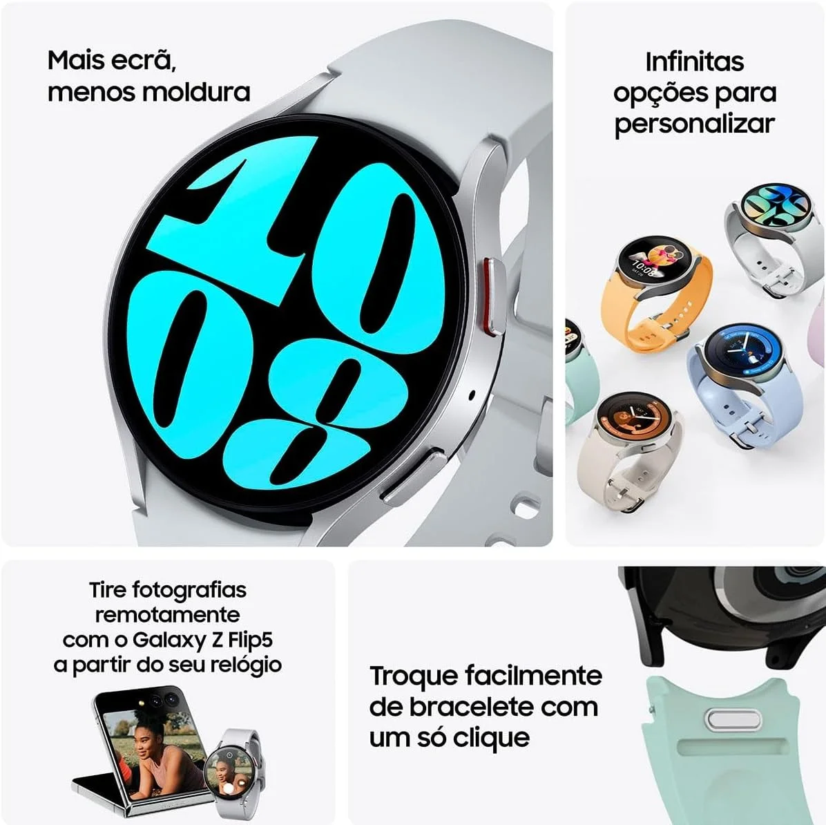 SAMSUNG Smartwatch Galaxy Watch 6 44mm Silver