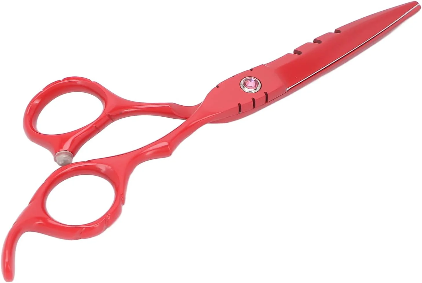 قیچی آرایشگری تخت، قیچی آرایشگری حرفه ای 6 اینچی ارگونومیک برای استفاده خانگی (قرمز) قیچی آرایشگری تخت، قیچی آرایشگری حرفه ای 6 اینچی ارگونومیک برای استفاده خانگی (قرمز)
