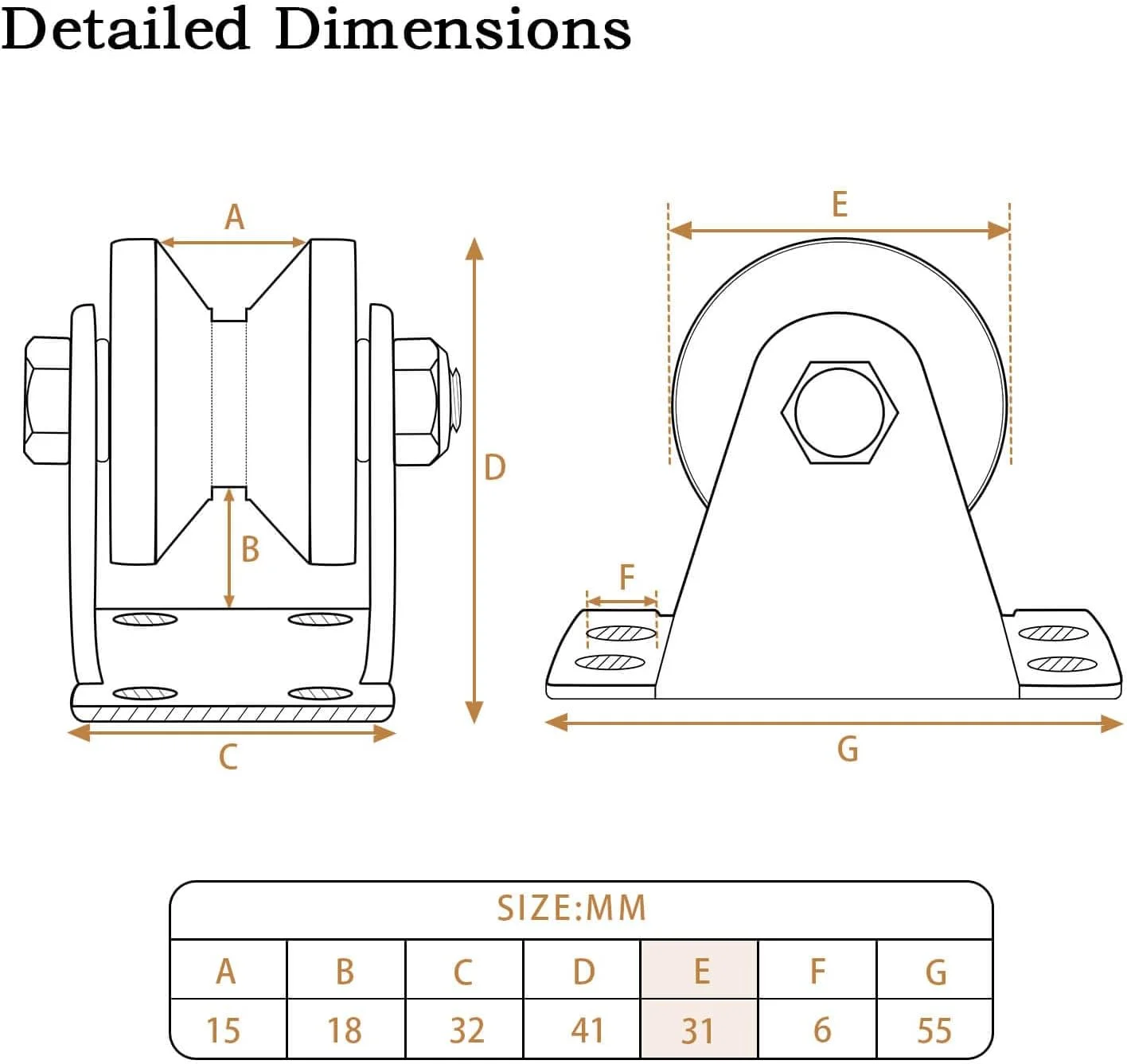 مجموعه 4 عددی قرقره طناب KCNOFNC، قرقره 6 میلی متری کوچک با 2 بلبرینگ