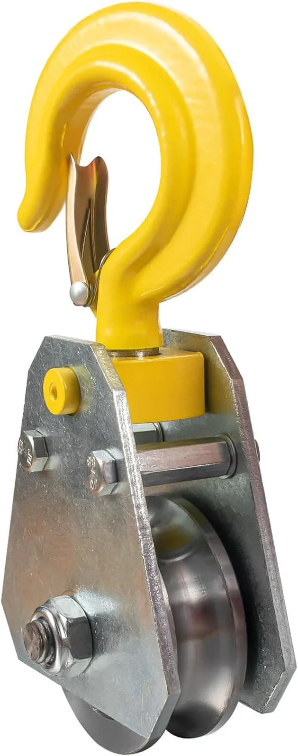 قرقره سه تنی KCNOFNC با بلبرینگ و قلاب، قرقره برای طناب های 17 میلی متری کابل فولادی برای لوازم جانبی وینچ قرقره کابل جنگلداری قرقره سه تنی KCNOFNC با بلبرینگ و قلاب، قرقره برای طناب های 17 میلی متری کابل فولادی برای لوازم جانبی وینچ قرقره کابل جنگلداری