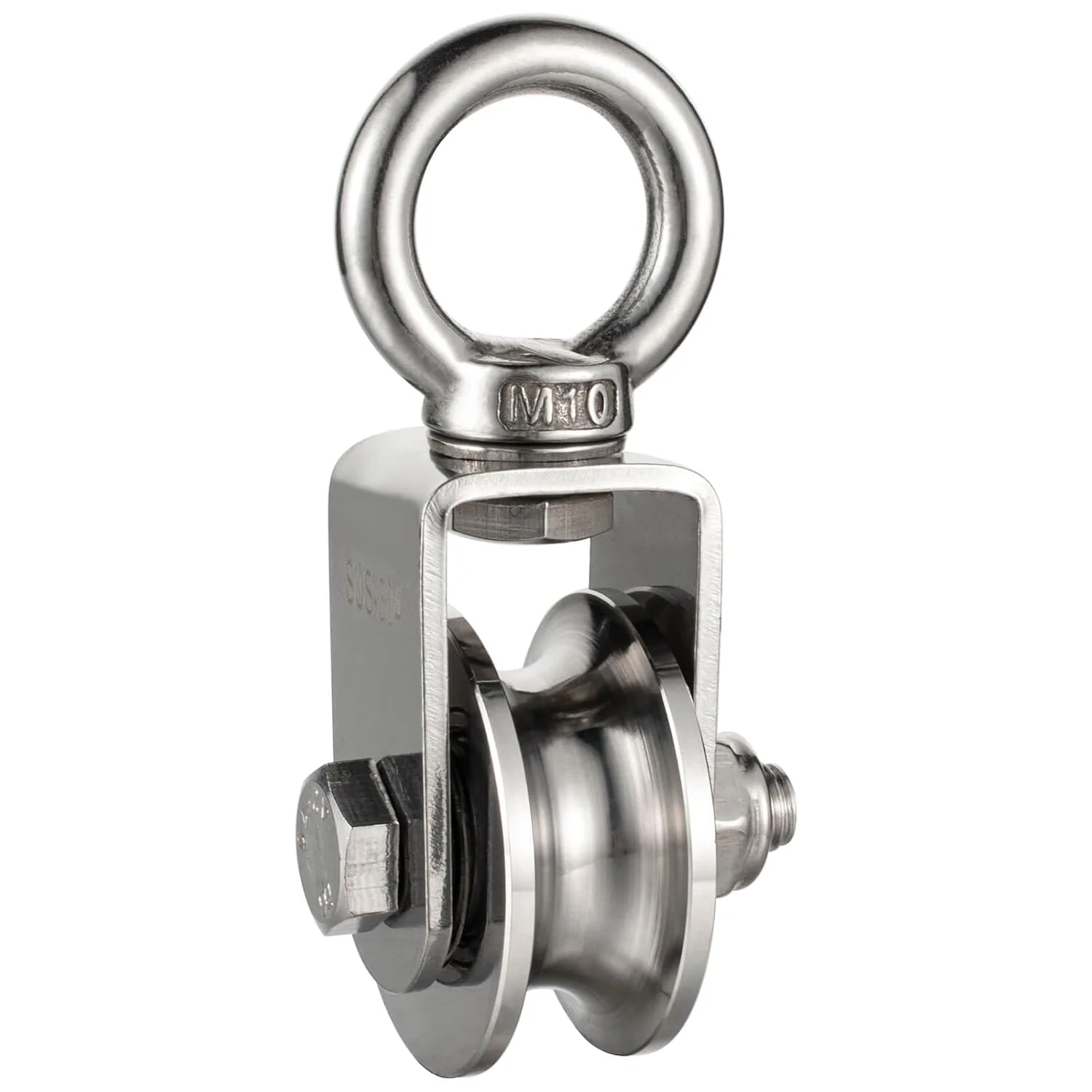 قرقره کابل فولادی KCNOFNC، قرقره با 2 بلبرینگ، قرقره استیل ضد زنگ 304 مناسب برای کابل فولادی، ظرفیت بار 500 کیلوگرم قرقره کابل فولادی KCNOFNC، قرقره با 2 بلبرینگ، قرقره استیل ضد زنگ 304 مناسب برای کابل فولادی، ظرفیت بار 500 کیلوگرم