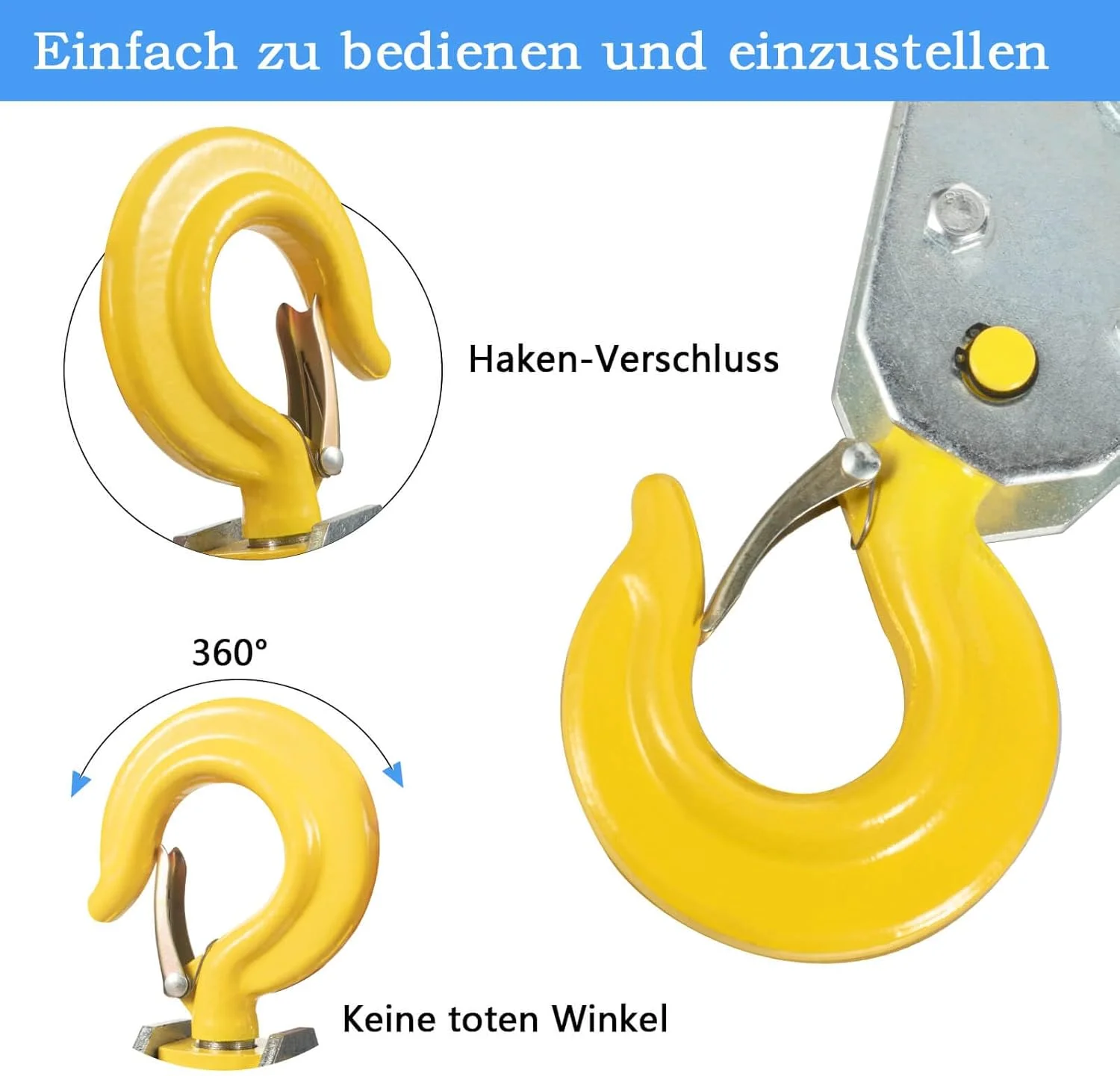 قرقره سه تنی KCNOFNC با بلبرینگ و قلاب، قرقره برای طناب های 17 میلی متری کابل فولادی برای لوازم جانبی وینچ قرقره کابل جنگلداری