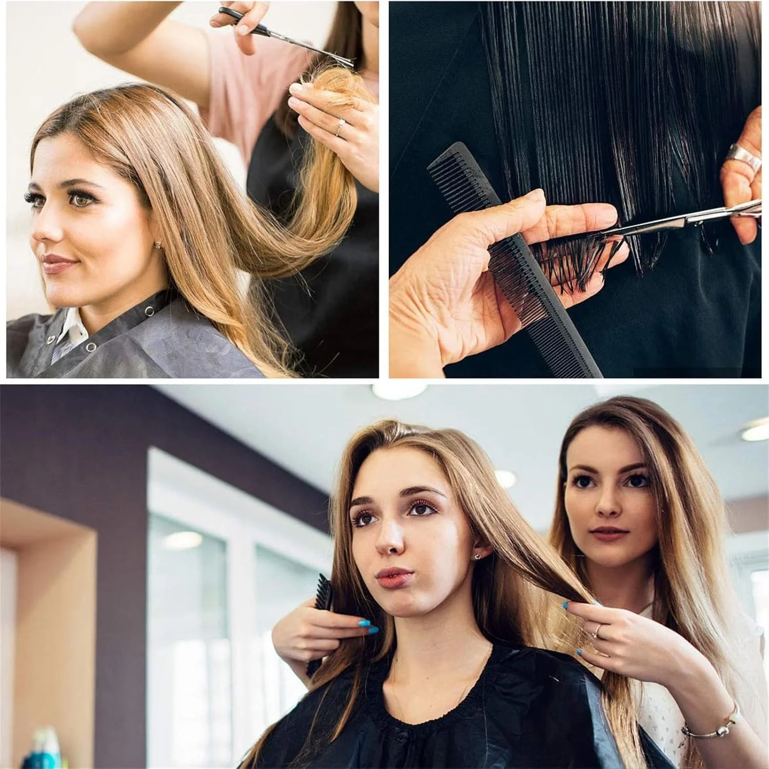 ست قیچی آرایشگری مو، بسته 10 عددی قیچی موی استیل ضد زنگ، ست قیچی حرفه ای آرایشگری، قیچی های تیز مو، قیچی های پیتاژ حرفه ای برای سالن خانگی، زنان، مردان و کودکان ست قیچی آرایشگری مو، بسته 10 عددی قیچی موی استیل ضد زنگ، ست قیچی حرفه ای آرایشگری، قیچی های تیز مو، قیچی های پیتاژ حرفه ای برای سالن خانگی، زنان، مردان و کودکان